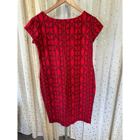 Sialei By Tanoa Samoa Hawaiian Polynesian Tribal Geometric Bodycon Mini Dress XL - Picture 3 of 6